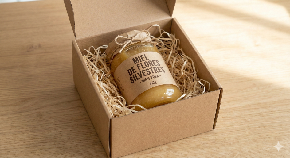 Miel Orgánica Cruda de Flores Silvestres - Tarro Artesanal 450g