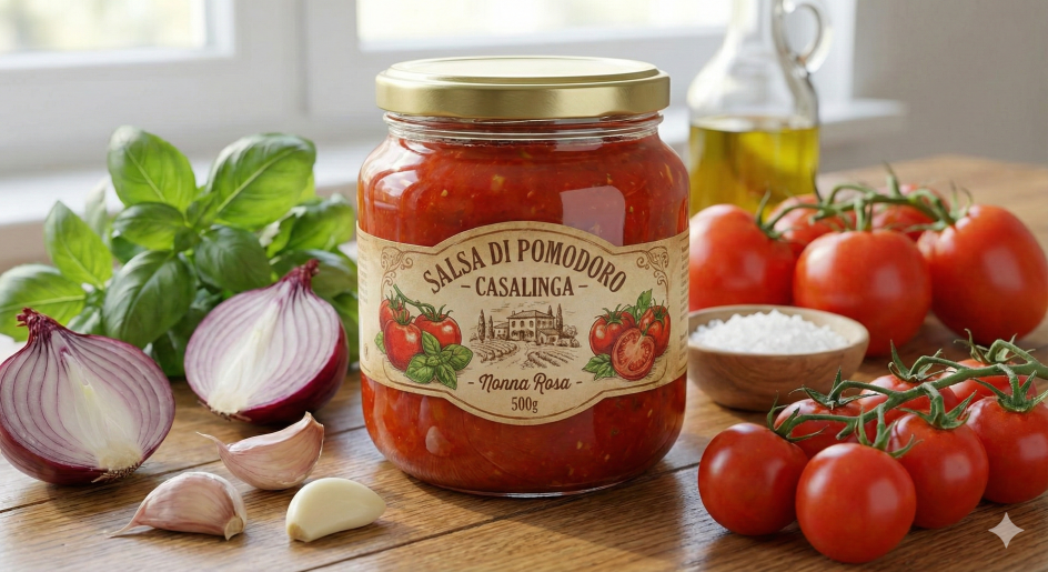 Salsa de Tomate Marinara Casera 350g